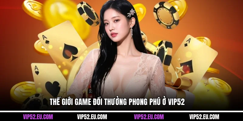 Thế giới game đổi thưởng phong phú ở VIP52